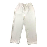 Fun & Fun Pantalone Tinta Unita Con Applicazioni Brillantini Bianco Per Bambina