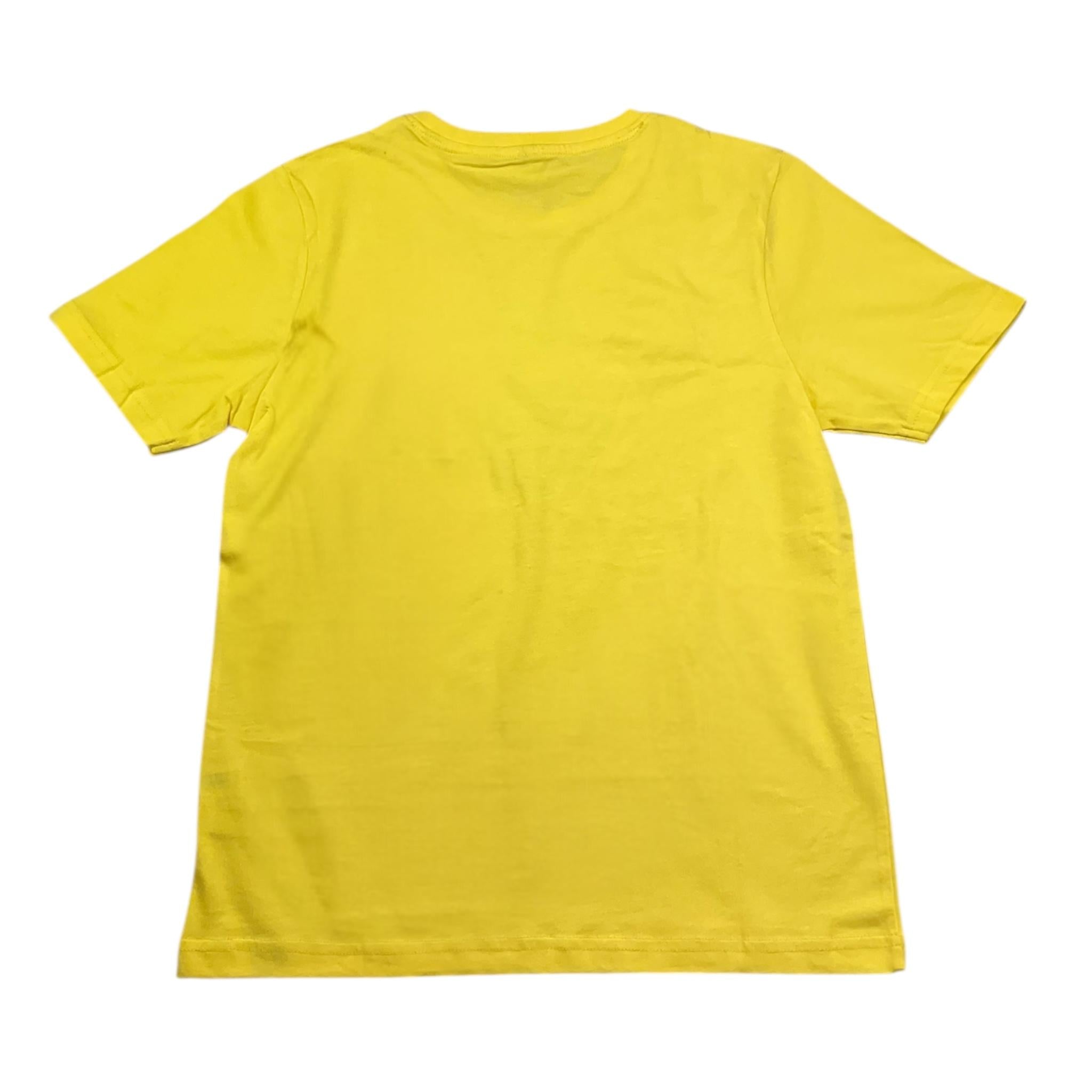 F**K T-Shirt Girocollo Tinta Unita con Stampa per Bambino FJST GIALLO F**K 