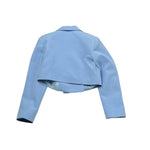 Fun & Fun Giacca Tinta Unita con Applicazioni per Bambina BJK16411 AZZURRO FUN & FUN 