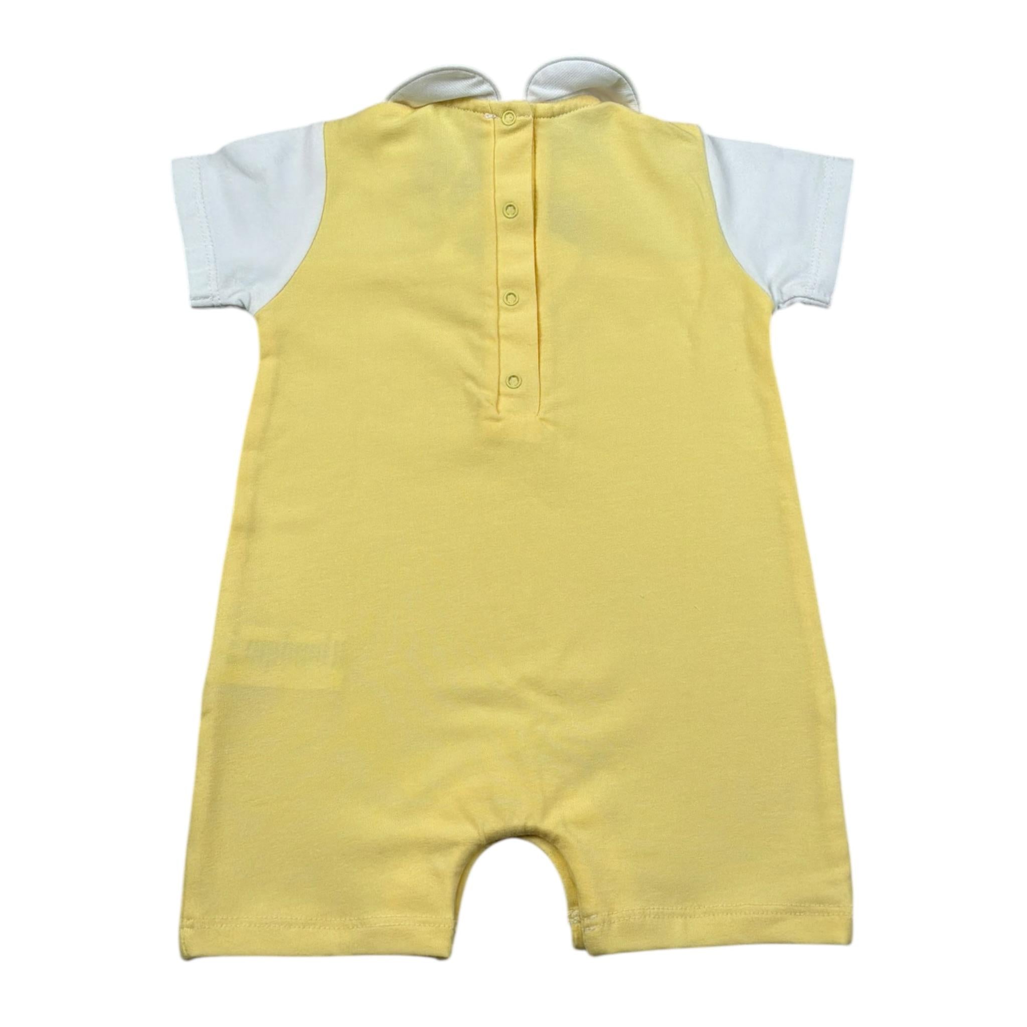 Coccode Pagliaccetto Mezza Manica Tinta Unita per Neonato C55148 GIALLO COCCODE 