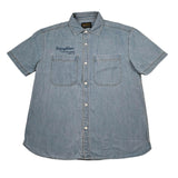 Refrigiwear Camicia Mezza Manica In Denim per Bambino 153SRMJS25 AZZURRO REFRIGIWEAR 