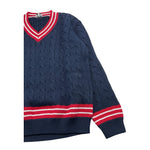 IL GUFO maglia tinta unita con profili in contrasto Blu per Bambino A24MA467EM109 BLU IL GUFO 