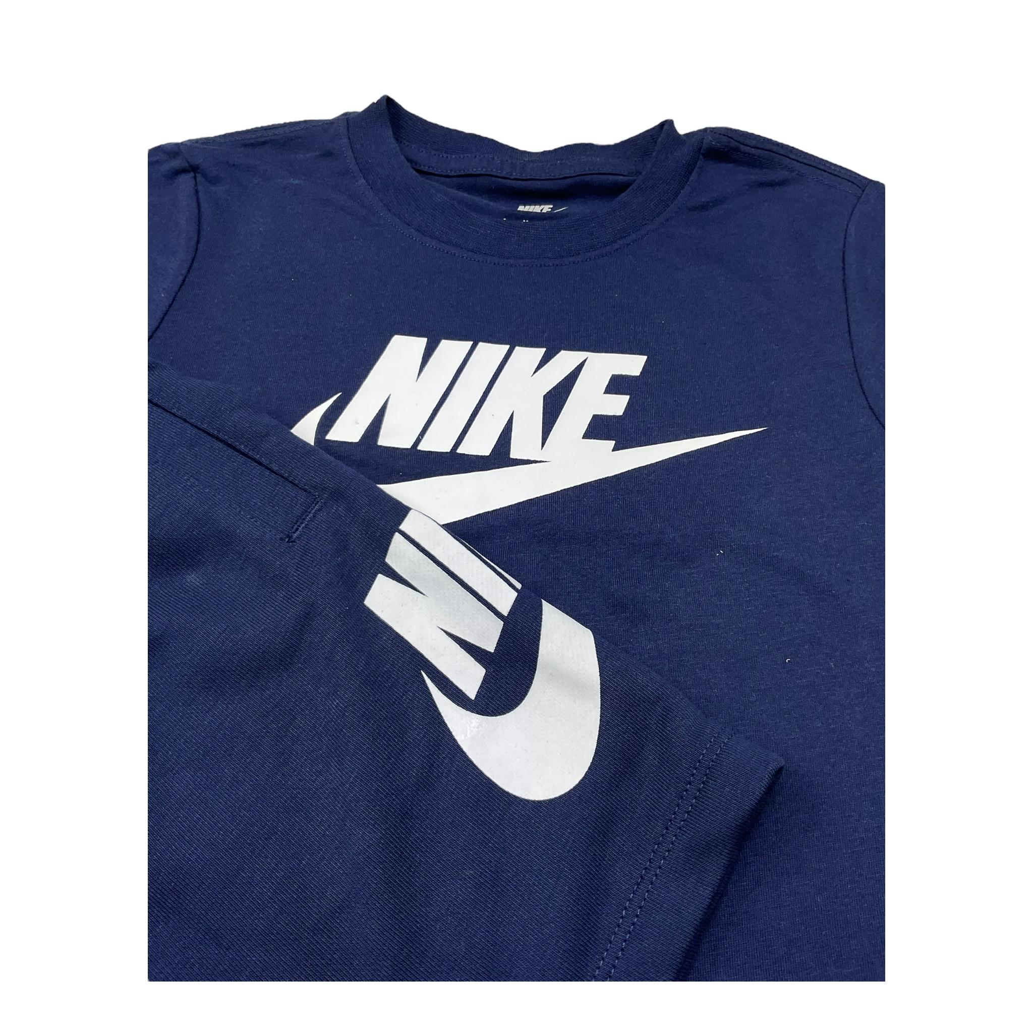 Nike Completo 2 Pezzi T-Shirt-Bermuda Tinta Unita per Bambino 86L596 BLU NIKE 