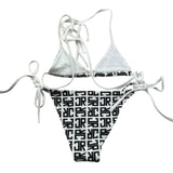 John Richmond Costume 2 Pezzi Triangolo-Mutandina per Bambina RGP26029CO BIANCO JOHN RICHMOND 