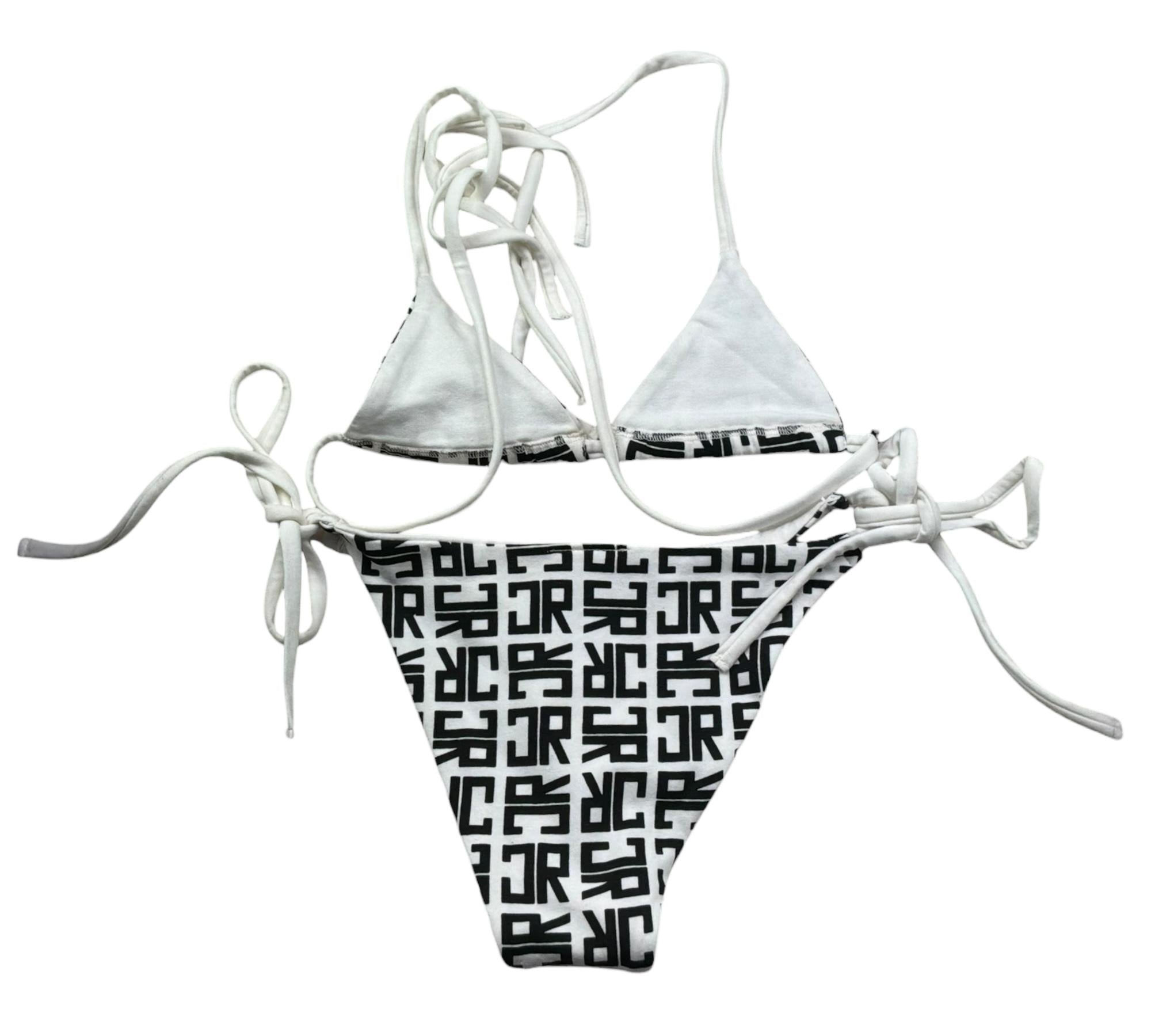 John Richmond Costume 2 Pezzi Triangolo-Mutandina per Bambina RGP26029CO BIANCO JOHN RICHMOND 