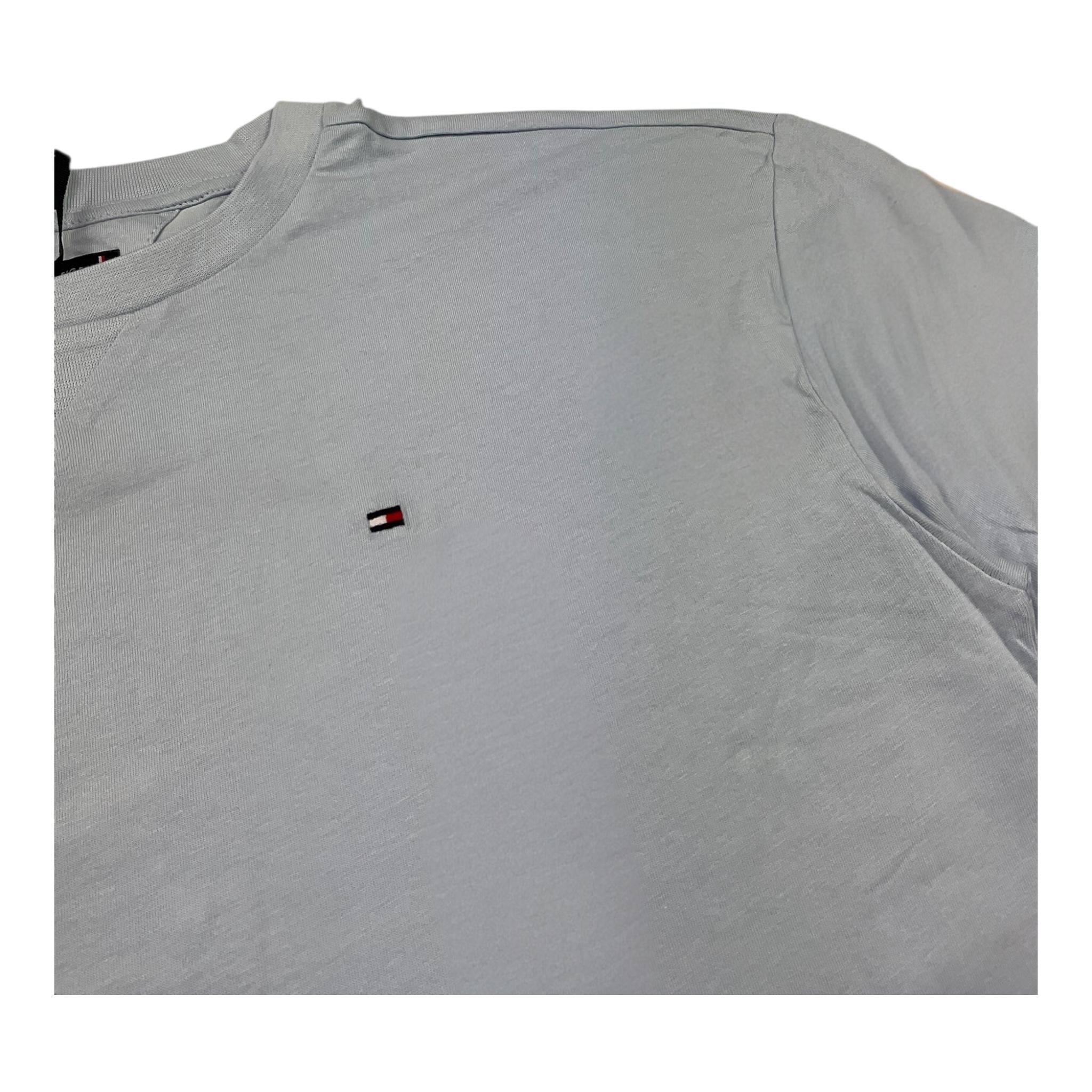 Tommy Hilfiger T-Shirt Girocollo Tina Unita con Stampa per Bambino KB0KB08575 AZZURRO TOMMY HILFIGER 