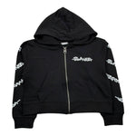 Blauer Felpa con Zip E Cappuccio Tinta Unita con Stampe per Bambina 25SBLGF02547 NERO BLAUER 