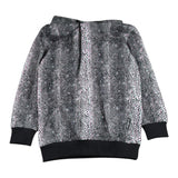 John Richmond Felpa Tinta Unita con Microfantasia E Cappuccio per Bambina RGP26165FE NERO JOHN RICHMOND 