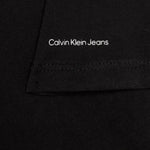 Calvin Klein T-Shirt Girocollo Tinta Unita con Logo per Bambino IG0IG02136 NERO CALVIN KLEIN 