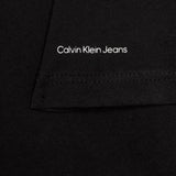 Calvin Klein T-Shirt Girocollo Tinta Unita con Logo per Bambino IG0IG02136 NERO CALVIN KLEIN 