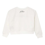 JOHN RICHMOND felpa tinta unita girocollo con stampa Bianco per Bambina RGA24053FEXXXJ BIANCO JOHN RICHMOND 