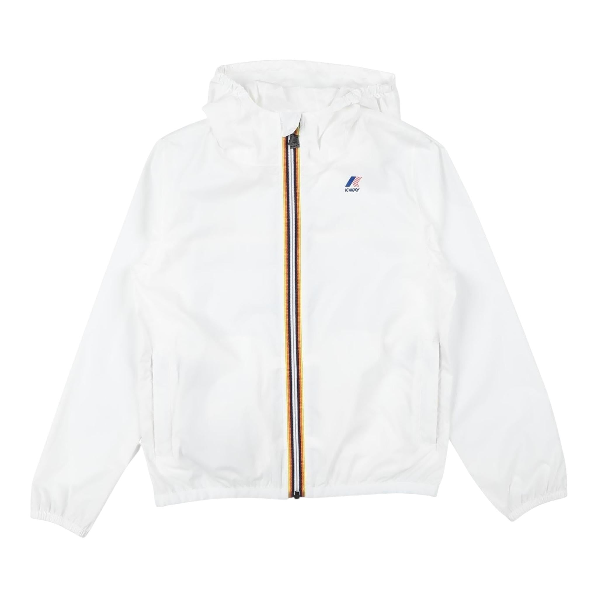 K-Way Giubbino Tinta Unita con Zip E Cappuccio per Neonata K2137XWX BIANCO K-WAY 