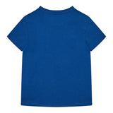 Guess T-Shirt Girocollo Tinta Unita con Stampa per Neonato N5RI00K8HM4X BLU GUESS 