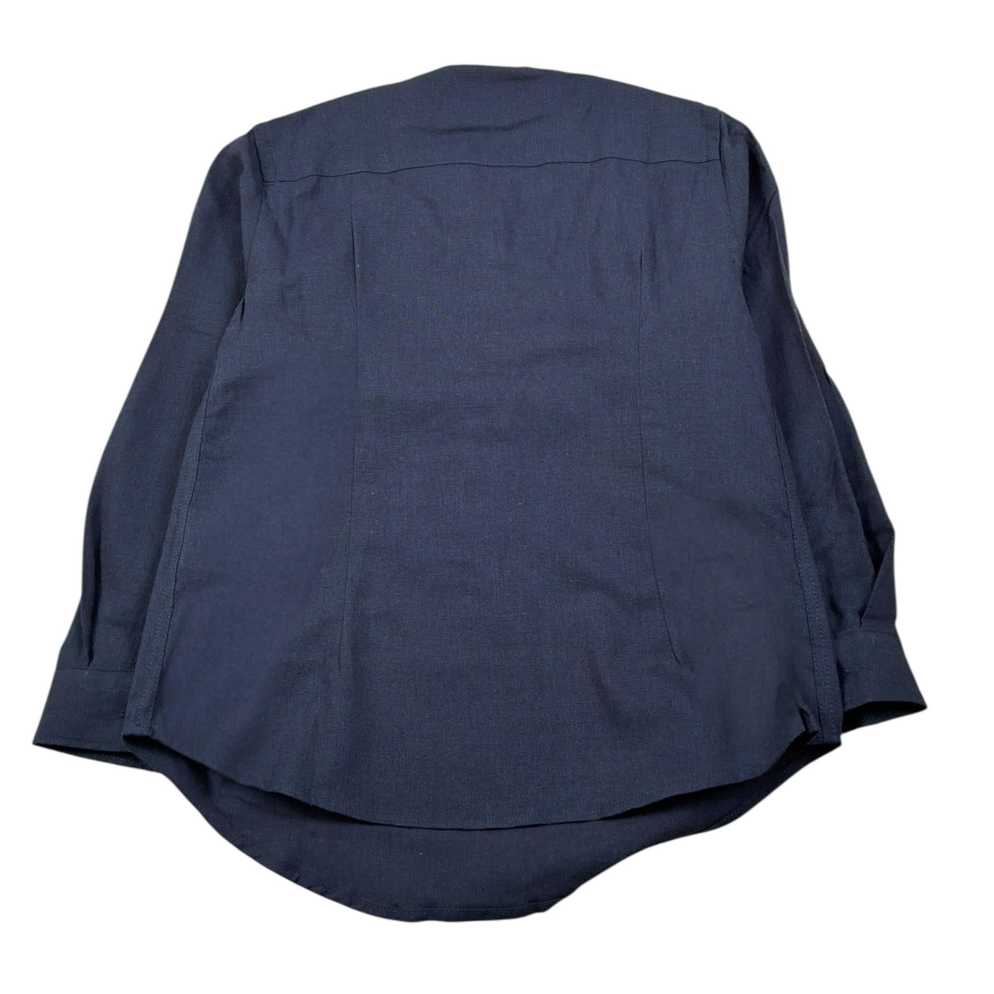 Manuel Ritz Camicia Manica Lunga Collo Coreano Tinta Unita per Bambino MR1992 BLU MANUEL RITZ 