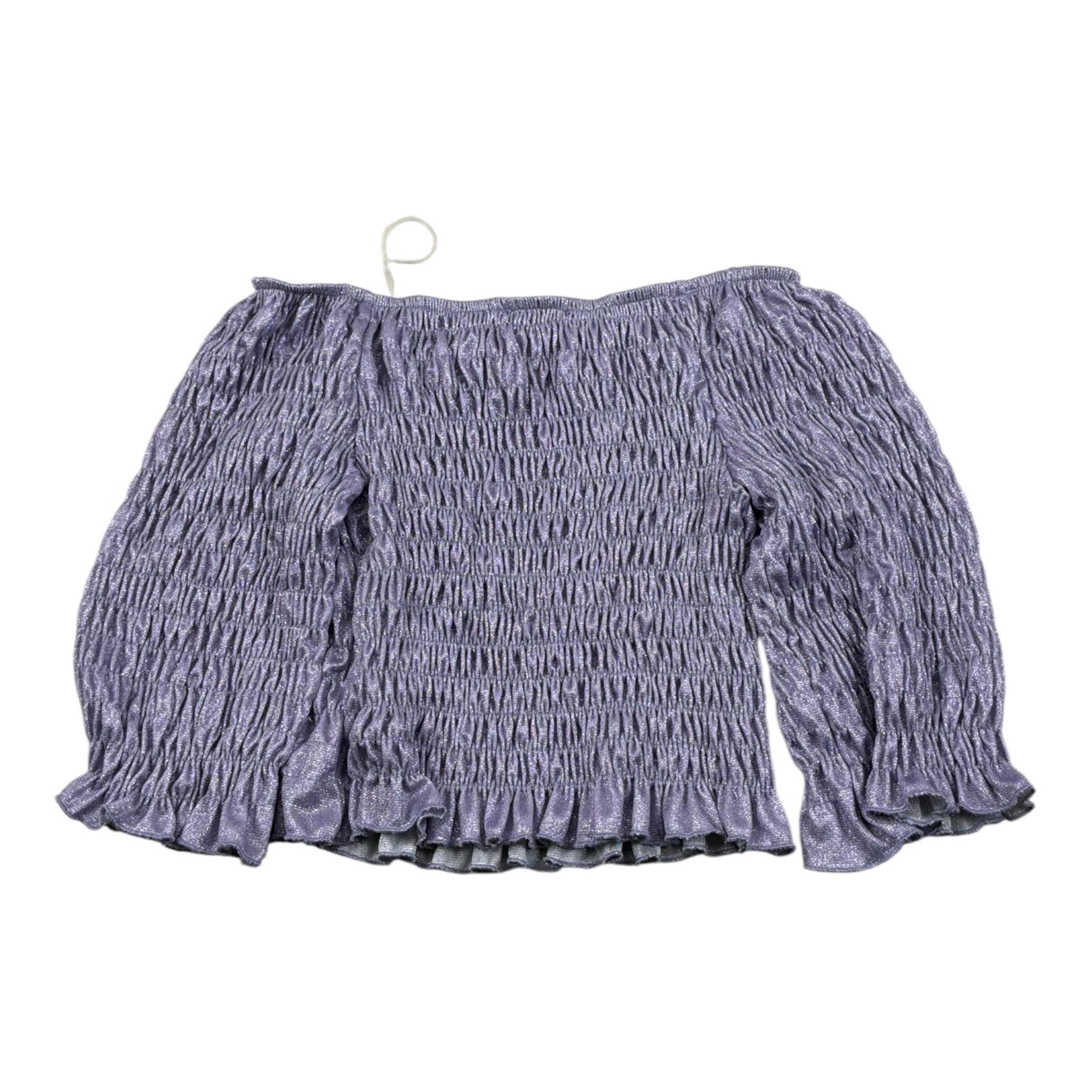 Meilisa Bai Top tinta unita Scollo A Barca Lilla per Bambina FL6471 LILLA MEILISA BAI 