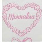 Monnalisa Coperta Tinta Unita con Stampa per Neonata 35D002 BIANCO MONNALISA 