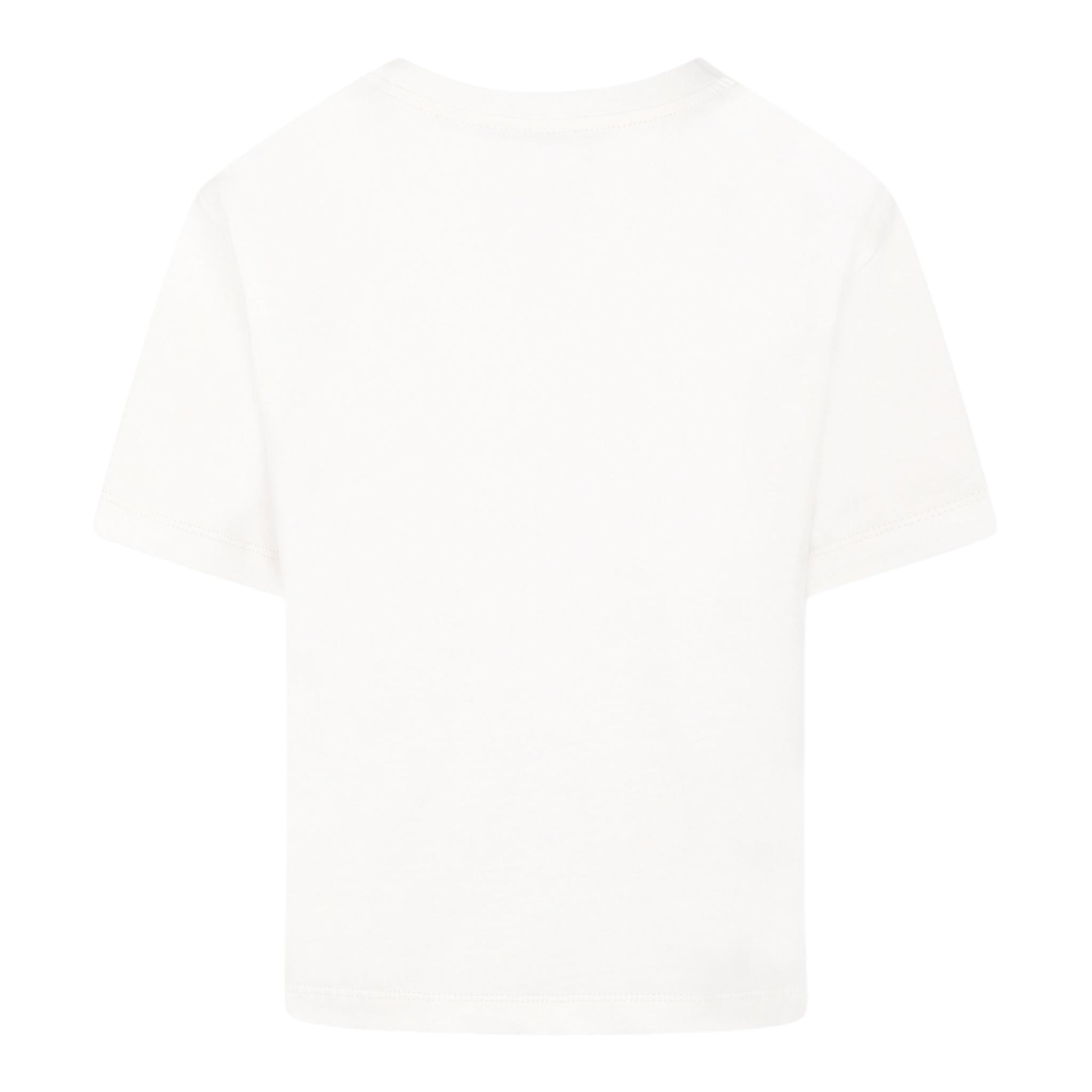 Philosophy T-Shirt Girocollo Tinta Unita con Stampa per Bambina I1E605XX BIANCO PHILOSOPHY 