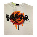 Disclaimer T-Shirt Girocollo Tinta Unita con Stampe per Bambino 25EDK58446 BIANCO DISCLAIMER 