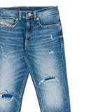 Diesel Jeans tinta unita con Girovita Regolabile Azzurro per Bambino J00981 AZZURRO DIESEL 