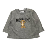 MOSCHINO shirt girocollo tinta unita con stampa Grigio per Neonato MZO00R GRIGIO MOSCHINO 