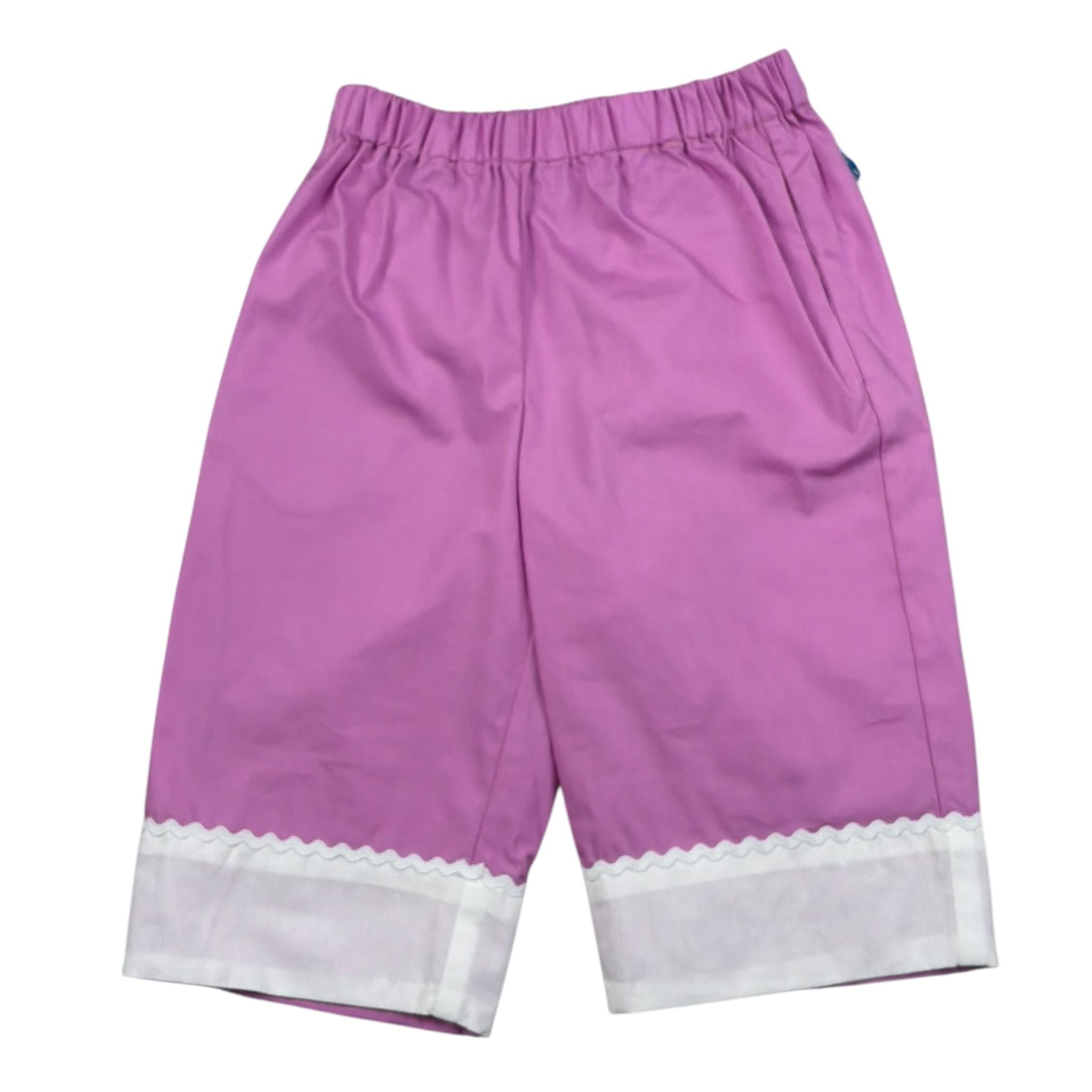 Ilfarobimbi Pantalone tinta unita con Elastico In Vita Magenta per Neonata IFB50484X MAGENTA ILFAROBIMBI 