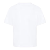 Trussardi T-Shirt Girocollo Tinta Unita con Stampa per Bambino TBP25025TS BIANCO TRUSSARDI 