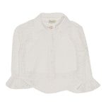 Twinset Set Camicia-Canotta Tinta Unita Traforata per Bambina 251GJ2QR0 BIANCO TWINSET 