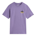 Vans T-Shirt Girocollo Tinta Unita con Stampa per Bambino VN00MKU6PH VIOLA VANS 