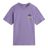 Vans T-Shirt Girocollo Tinta Unita con Stampa per Bambino VN00MKU6PH VIOLA VANS 