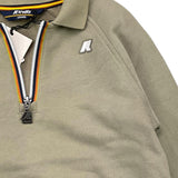 K-WAY felpa con colletto tinta unita con stampa Verde per Bambino K5134CW VERDE K-WAY 