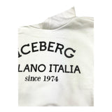 ICEBERG felpa chiusa con cappuccio tinta unita con stampa logo Bianco per Bambina MFICE5336J BIANCO ICEBERG 