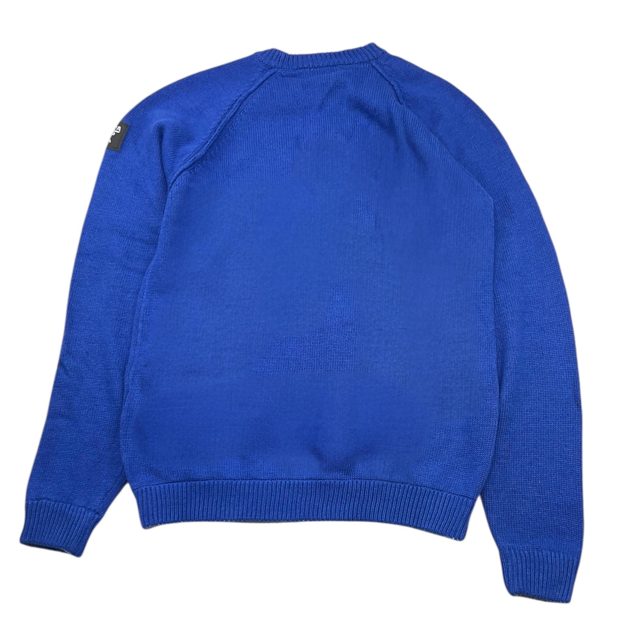 BERNA maglia girocollo tinta unita Blu per Bambino 23548 BLU BERNA 