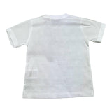 Cesare Paciotti T-Shirt Tinta Unita Girocollo con Stampa Logo Bianco per Neonato