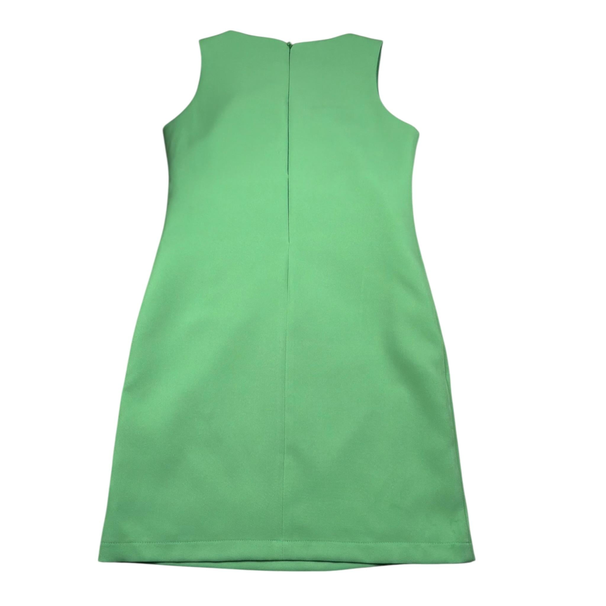 Meilisa Bai Abito Tinta Unita Giromanica per Bambina FL6165 VERDE MEILISA BAI 