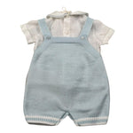 Marlu' Completo 2 Pezzi Camicia-Pagliaccetto per Neonato EB6730 AZZURRO MARLU' 