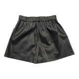 LIU JO short tinta unita in ecopelle Nero per Bambina KF4012E0392J NERO LIU JO 