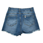 Liu Jo Short In Denim Tinta Unita con Girovita Regolabile per Bambina GA5087 BLU LIU JO 