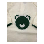 LITTLE BEAR tutina tinta unita con ricamo orso Panna per Neonato 9111 PANNA LITTLE BEAR 