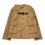 DANIELE ALESSANDRINI cappotto tinta unita con cappuccio Biscotto per Bambino 1231O00016 BISCOTTO DANIELE ALESSANDRINI 