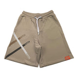 Datch Bermuda In Tuta Tinta Unita Con Stampa Beige Per Bambino