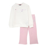 JOHN RICHMOND completo bicolore felpa-leggins Bianco/rosa per Neonata RIA24058CFX BIANCO/ROSA JOHN RICHMOND 