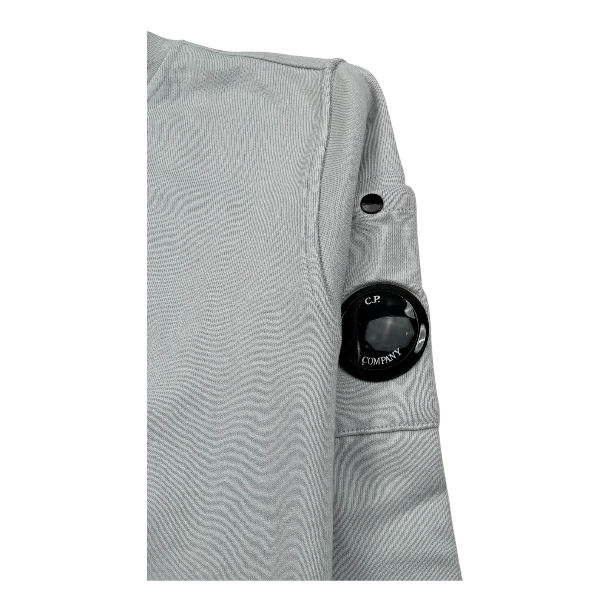 C.P. Company Felpa Chiusa Girocollo Tinta Unita per Bambino CUF00X GRIGIO C.P. COMPANY 