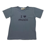 Babe & Tess T-Shirt Girocollo Tinta Unita con Stampa per Bambina 21518156 BLU BABE & TESS 