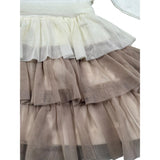 Liu Jo Abito Manica Lunga con Tulle Panna per Neonata KF2041 PANNA LIU JO 