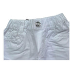 Moschino Short Tinta Unita con Elastico In Vita per Neonata MNQ00R BIANCO MOSCHINO 