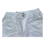 Moschino Short Tinta Unita con Elastico In Vita per Neonata MNQ00R BIANCO MOSCHINO 