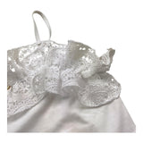 Twinset Top A Bretelle Tinta Unita con Ricami per Bambina 251GJ2QR5 BIANCO TWINSET 