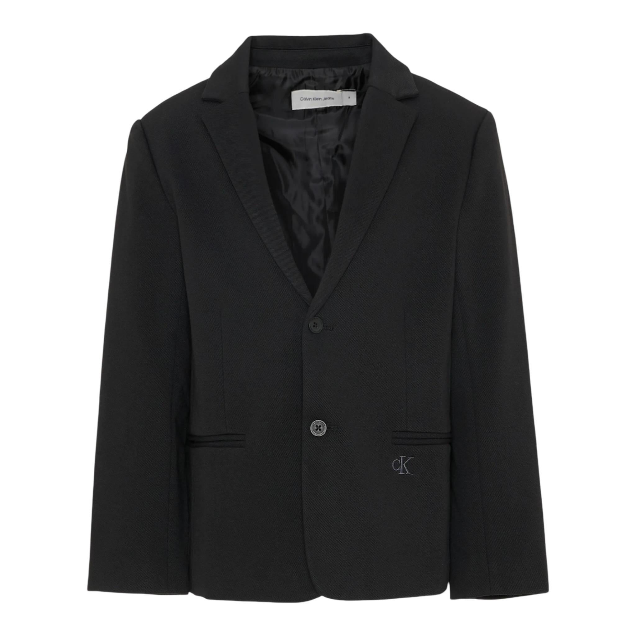 Calvin Klein Giacca tinta unita con Bottoni Nero per Bambino IB0IB02418XX NERO CALVIN KLEIN 