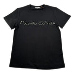Manila Grace T-Shirt Girocollo Tinta Unita con Stampa per Bambina 162TMJS25 NERO MANILA GRACE 