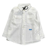 Daniele Alessandrini Camicia tinta unita con Stampa Bianco per Neonato 1295C0823 BIANCO DANIELE ALESSANDRINI 